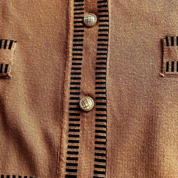 Adriana Papell women's size XL, button-down, long sleeve sweater jacket cardigan - Picture 6 of 10